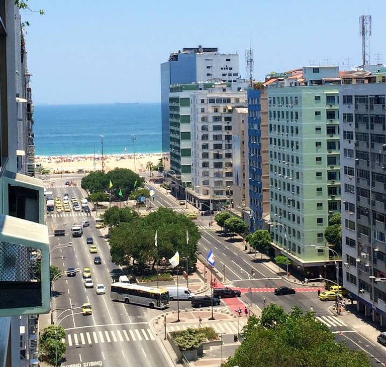 Loft Vista Mar Copacabana/Garagem/100%Climatizado